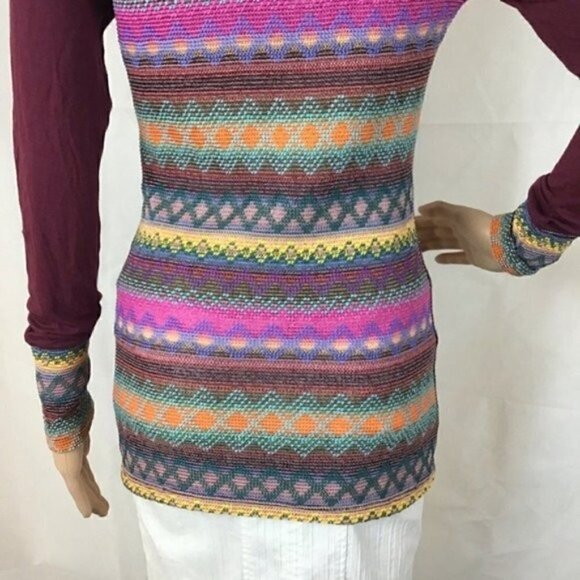 BKE Pieced Top Windsor Wine Mixed Fabric - Picture 5 of 7